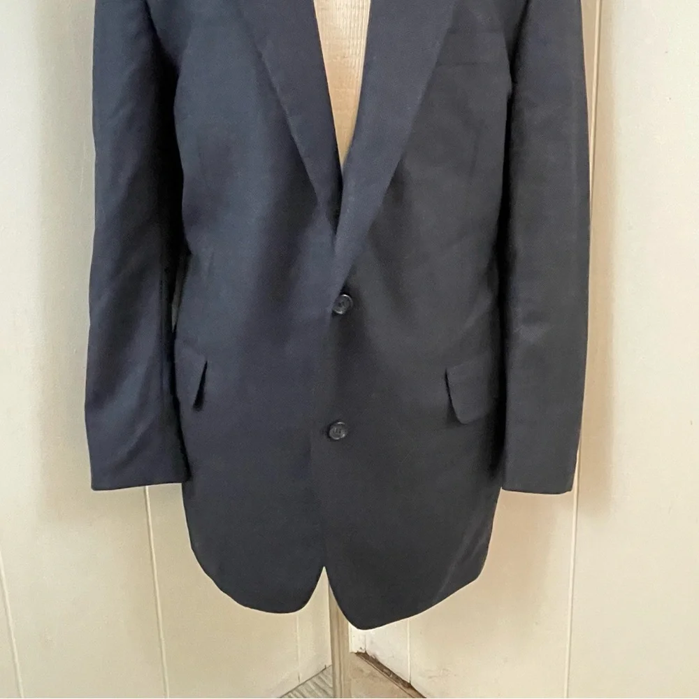 Brooks Brothers Navy Blazer Men's 42R 100%‎ Wool Classic Preppy Office